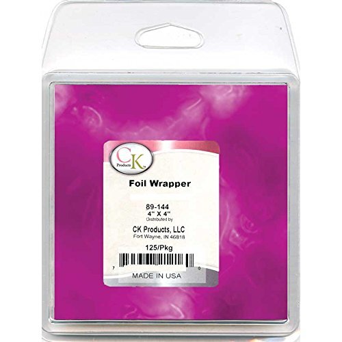 CK Products Foil Wrappers, 4" x 4", Wild Berry